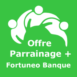 Logo Offre parrainage + Fortuneo Banque
